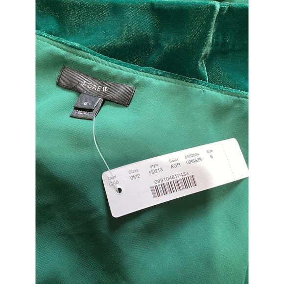 J. Crew Green Going Out Velvet Cami Tank Top Evergreen Ruffle 6 - Picture 6 of 7
